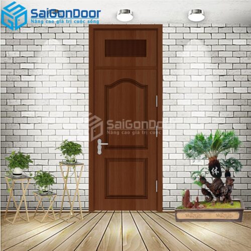 Cửa Nhựa Gỗ Composite 2A walnut 1-CP-SGD