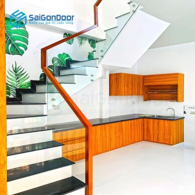 Tủ bếp gỗ công nghiệp cao cấp